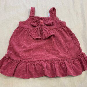 🦜 SWEET HEART ROSE GIRLS CORDUROY COTTON DRESS SIZE 24M 🦜